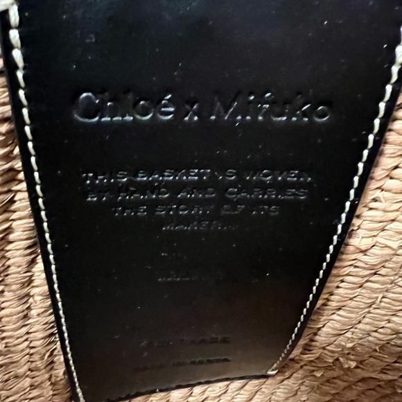 Chloe Woody Large Mafuko Basket Bag With Logo Webbing - Picture 6 of 8